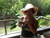 Eileen and a gator 2